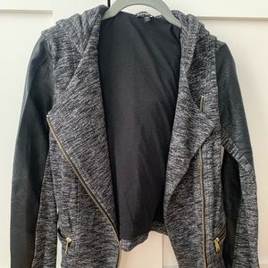 EXPRESS | Small | Black faux leather jacket